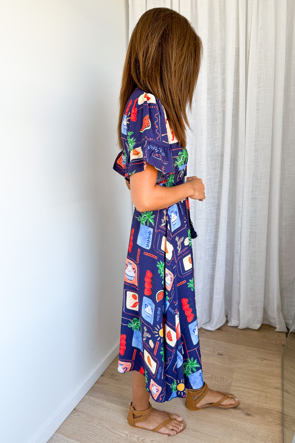 Apollo Dress - Navy Multi
