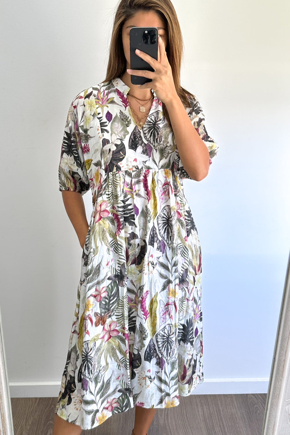 Charley Dress - Tropical Floral