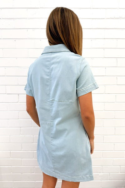 Dezi Denim Dress - Light Denim