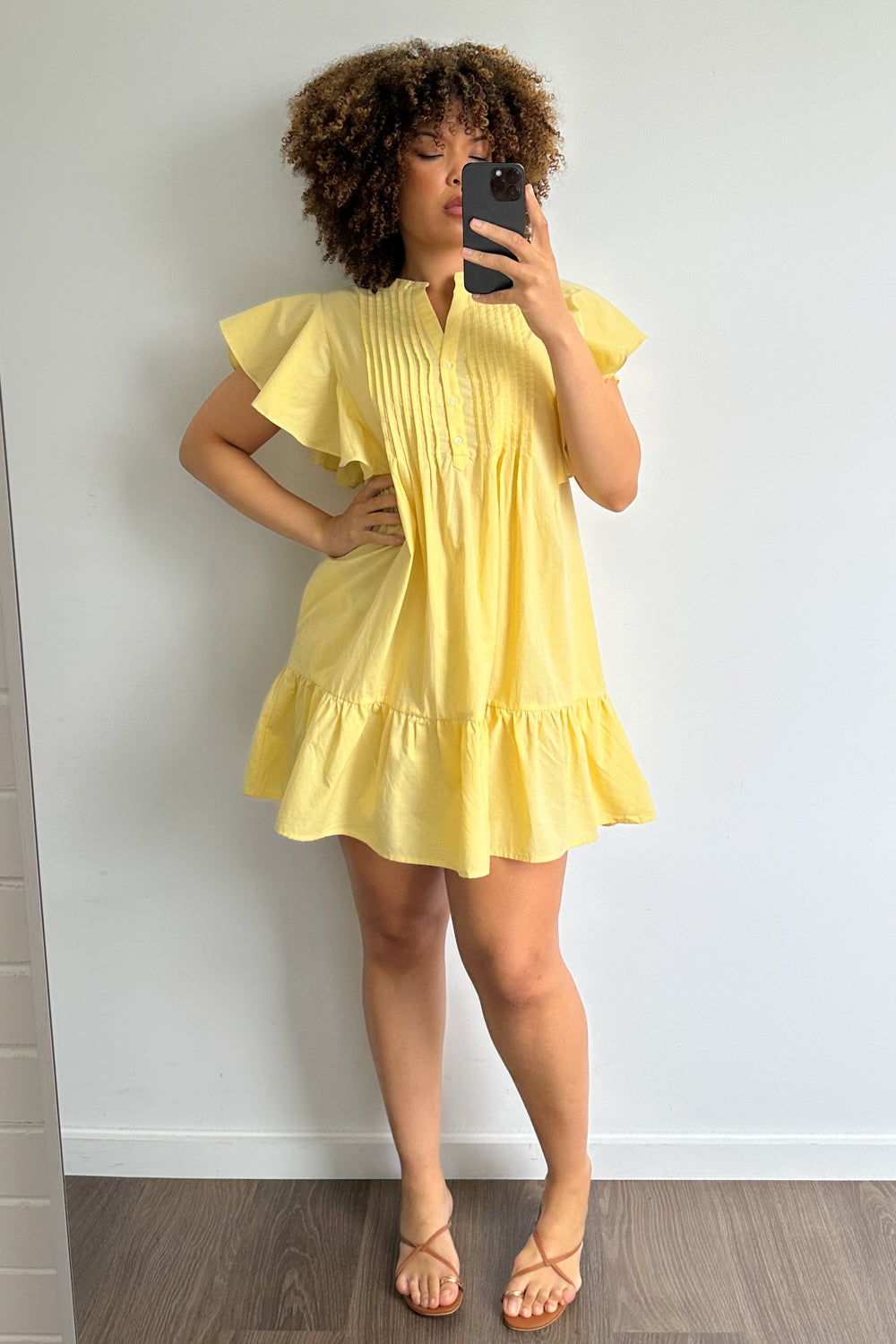 Eliana Dress - Lemon