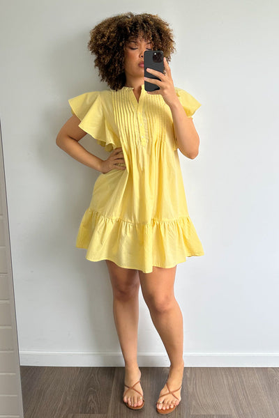 Eliana Dress - Lemon