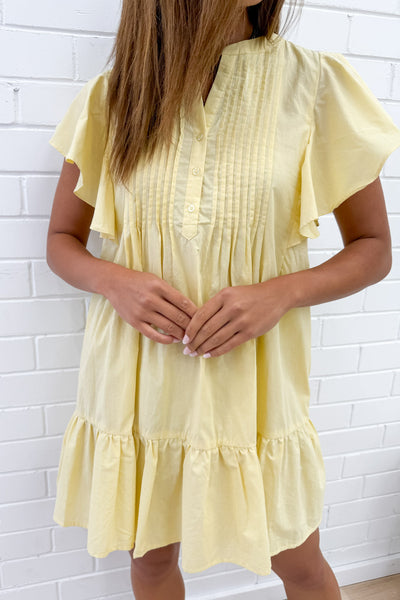 Eliana Dress - Lemon