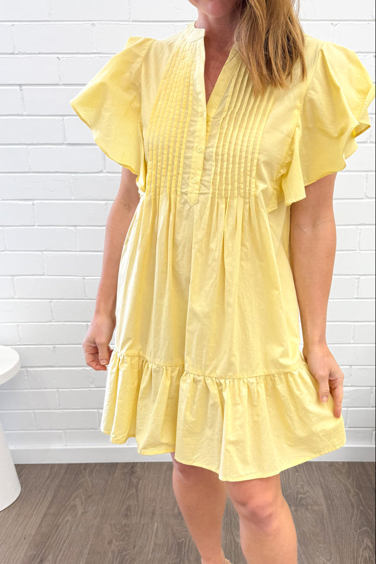 Eliana Dress - Lemon