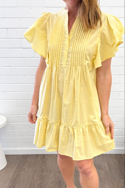 Eliana Dress - Lemon