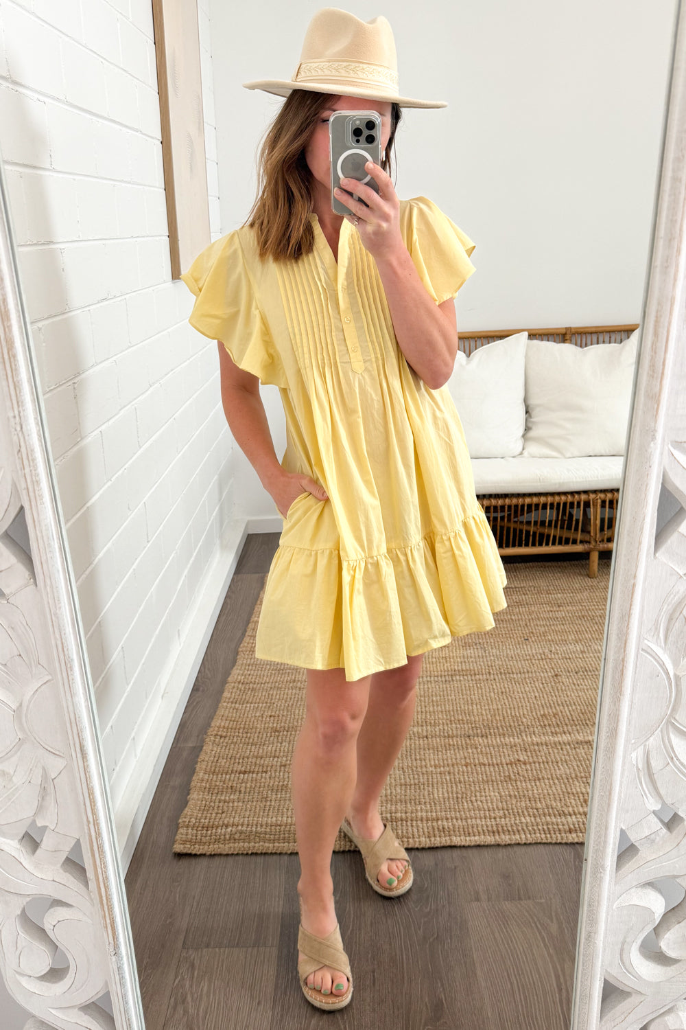 Eliana Dress - Lemon