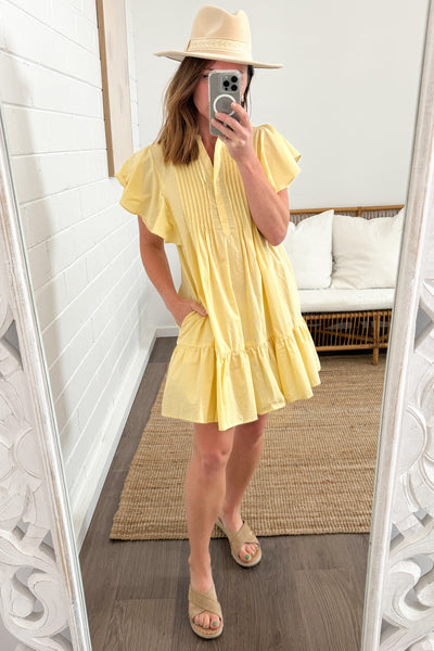Eliana Dress - Lemon