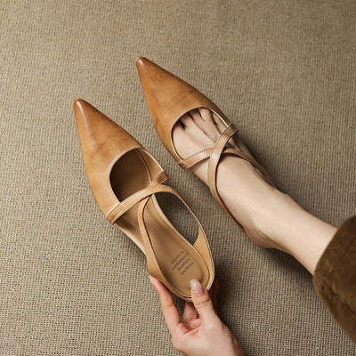 Eterna Luxe Genuine Leather Flats