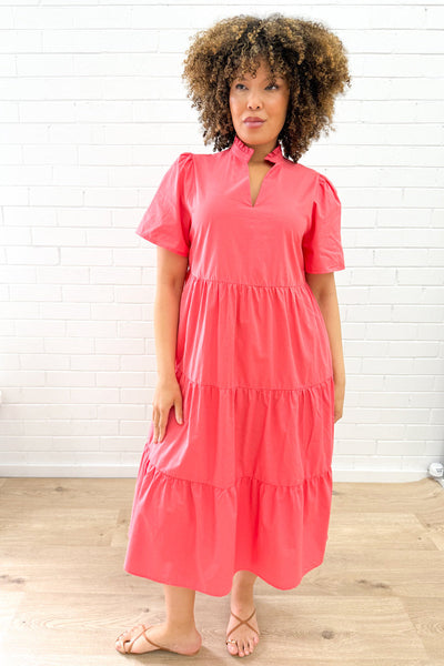 Giulia Dress - Coral