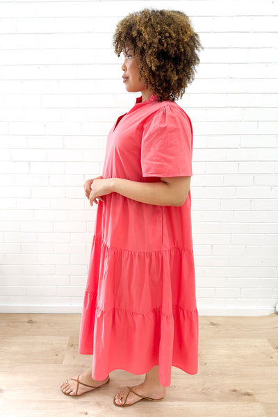 Giulia Dress - Coral