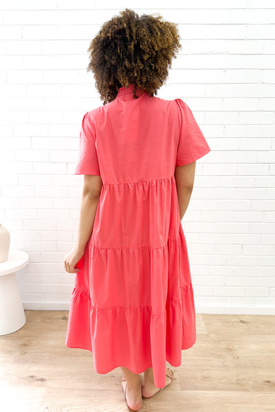 Giulia Dress - Coral