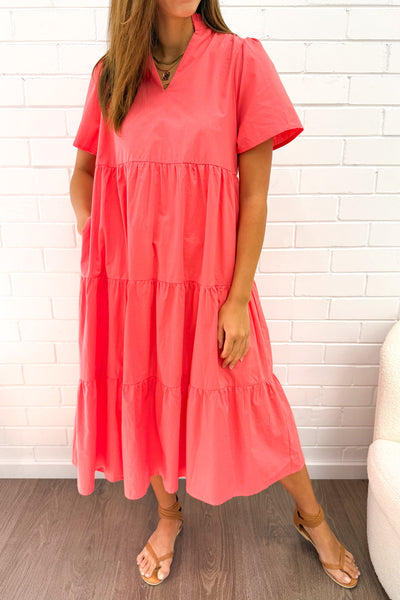 Giulia Dress - Coral
