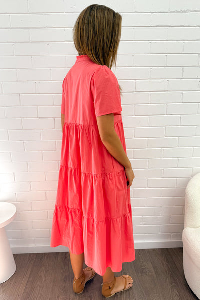 Giulia Dress - Coral