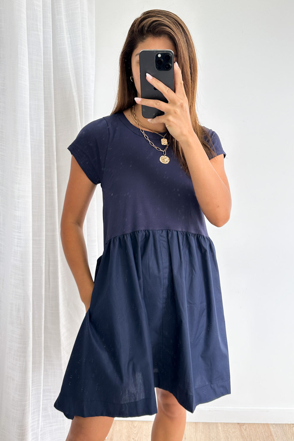 Laurie Dress - Navy