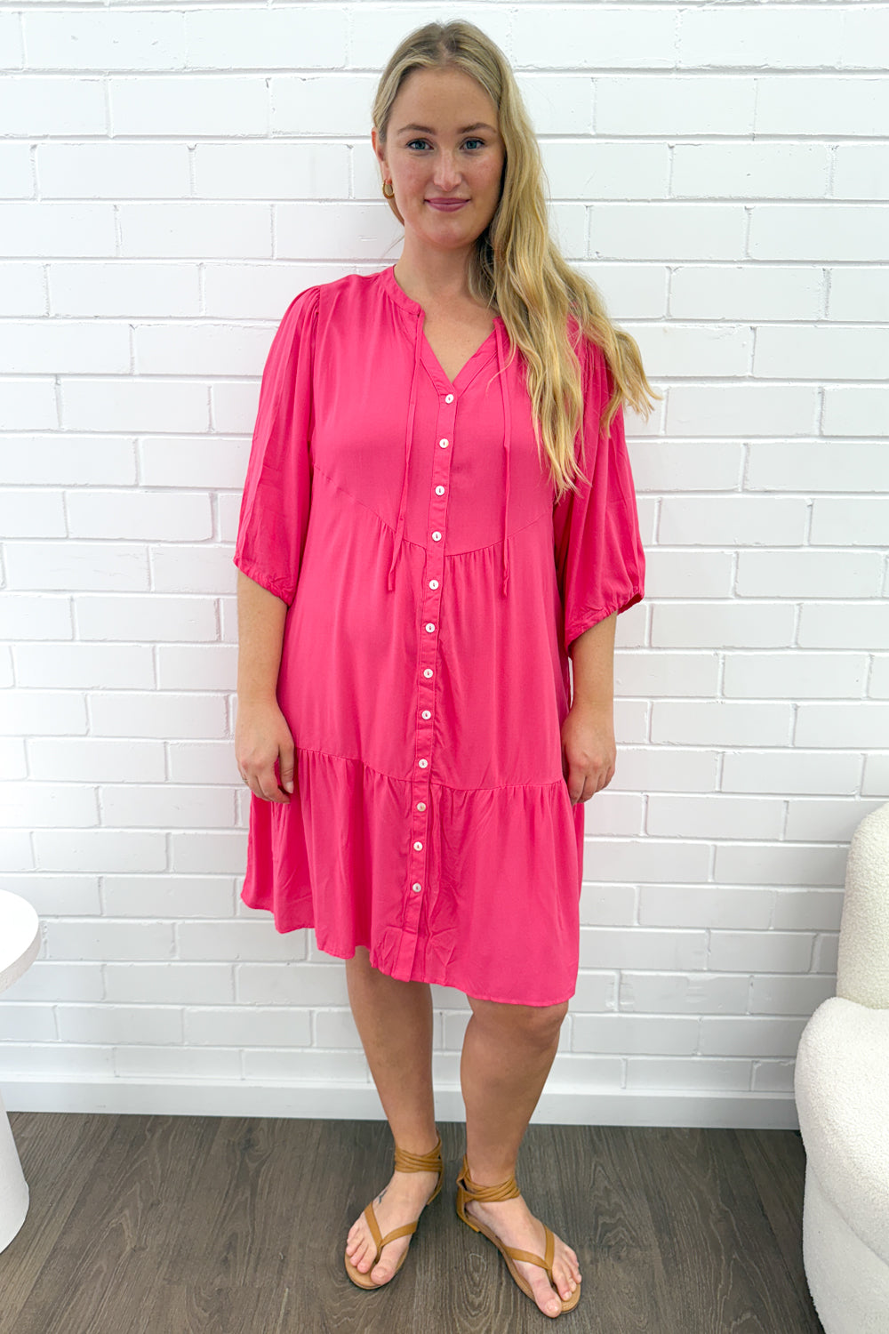 Maya Dress - Fuchsia