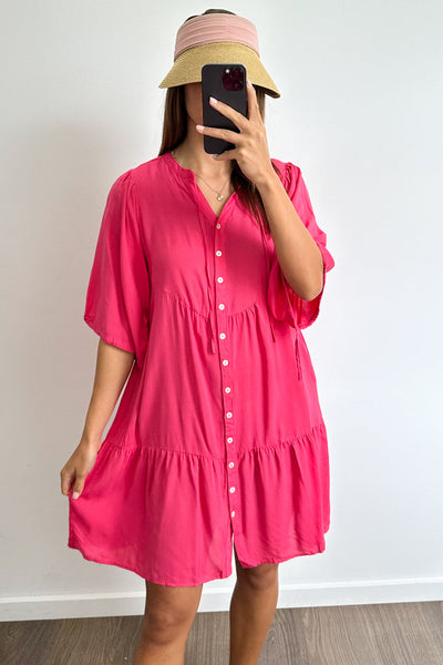 Maya Dress - Fuchsia