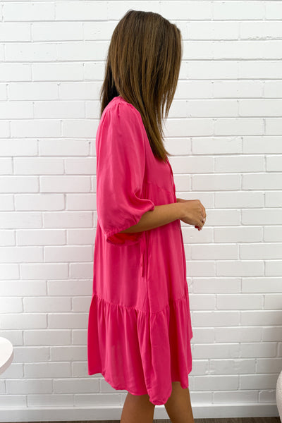 Maya Dress - Fuchsia