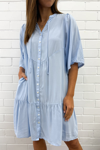 Maya Dress - Sky Blue