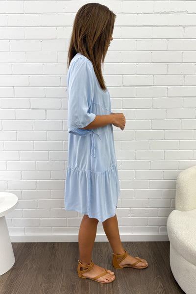 Maya Dress - Sky Blue