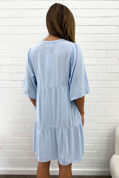 Maya Dress - Sky Blue