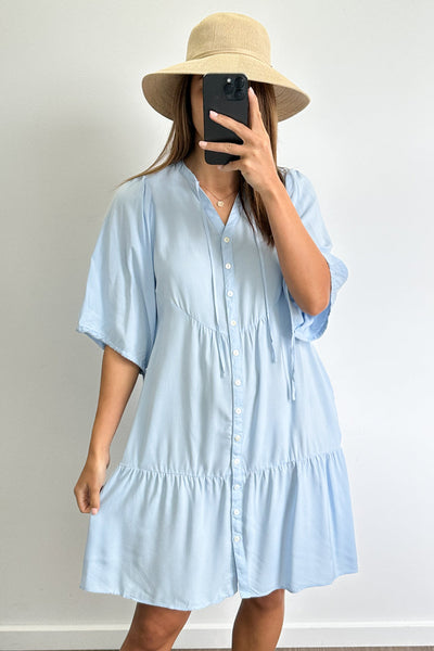 Maya Dress - Sky Blue