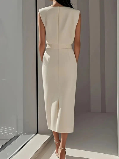 Eudora | Midi Dress with Side Slit 1 + 1 free