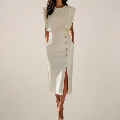 Eudora | Midi Dress with Side Slit 1 + 1 free