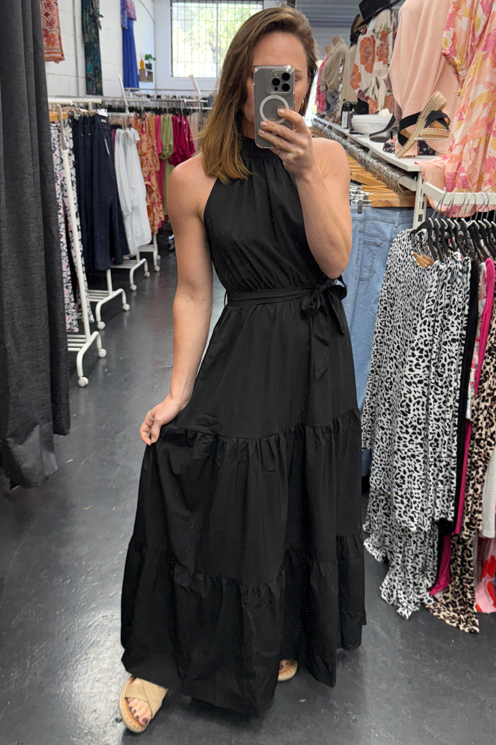 Oxford Halter Dress