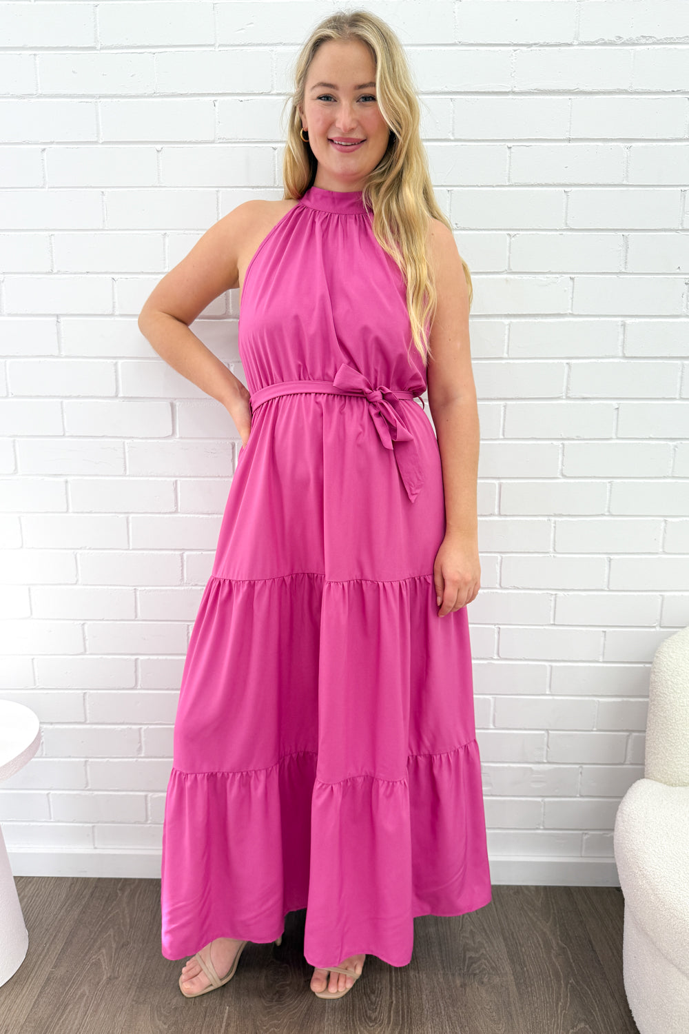 Oxford Halter Dress