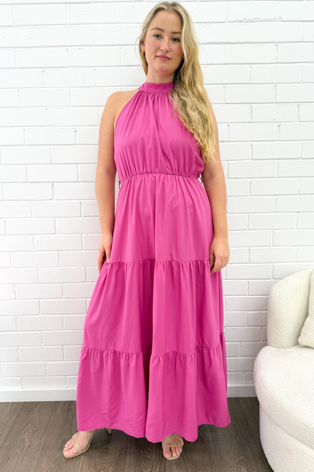 Oxford Halter Dress