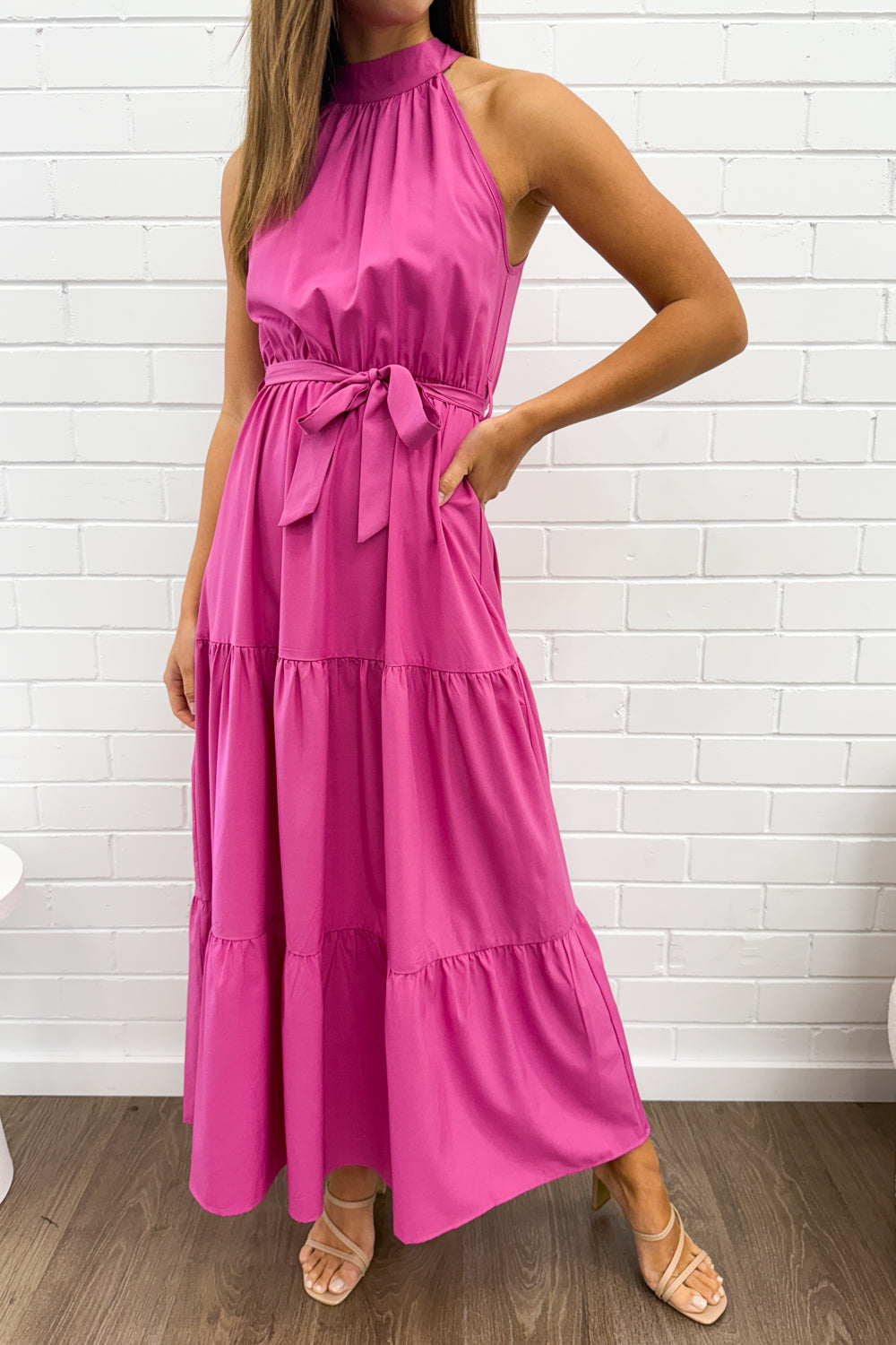 Oxford Halter Dress