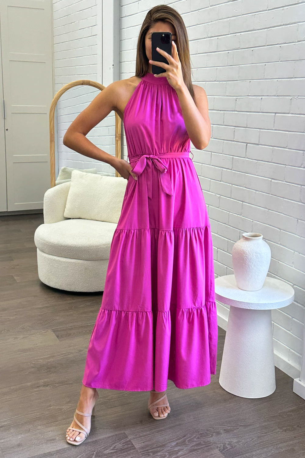 Oxford Halter Dress