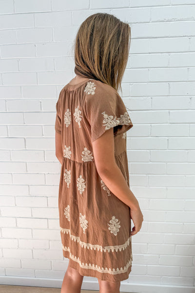 Tereza Dress - Coffee Cream
