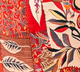 Libby Dress - Red Multi Leaf