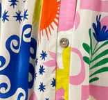 Silvie Dress - Pink Blue Print