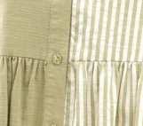 Vicky Dress - Khaki Stripe